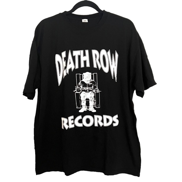 HNH Apparel Black Death Row Records T Shirt Tee XL - Picture 1 of 6